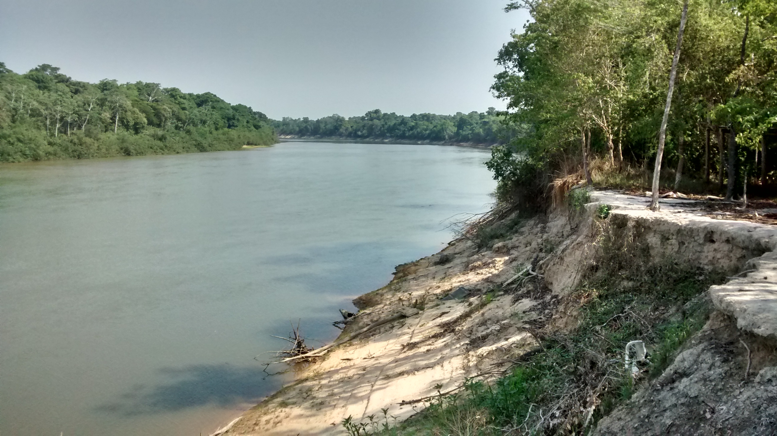 Campsite at Rio Javaés in Bananal Island, Tocantins, Brazil